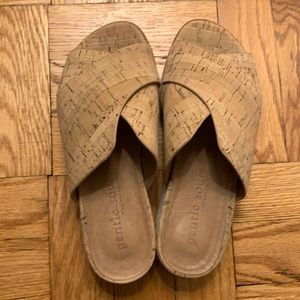 Gentle Souls by Kenneth Cole Cork Sandals Sz 6.5